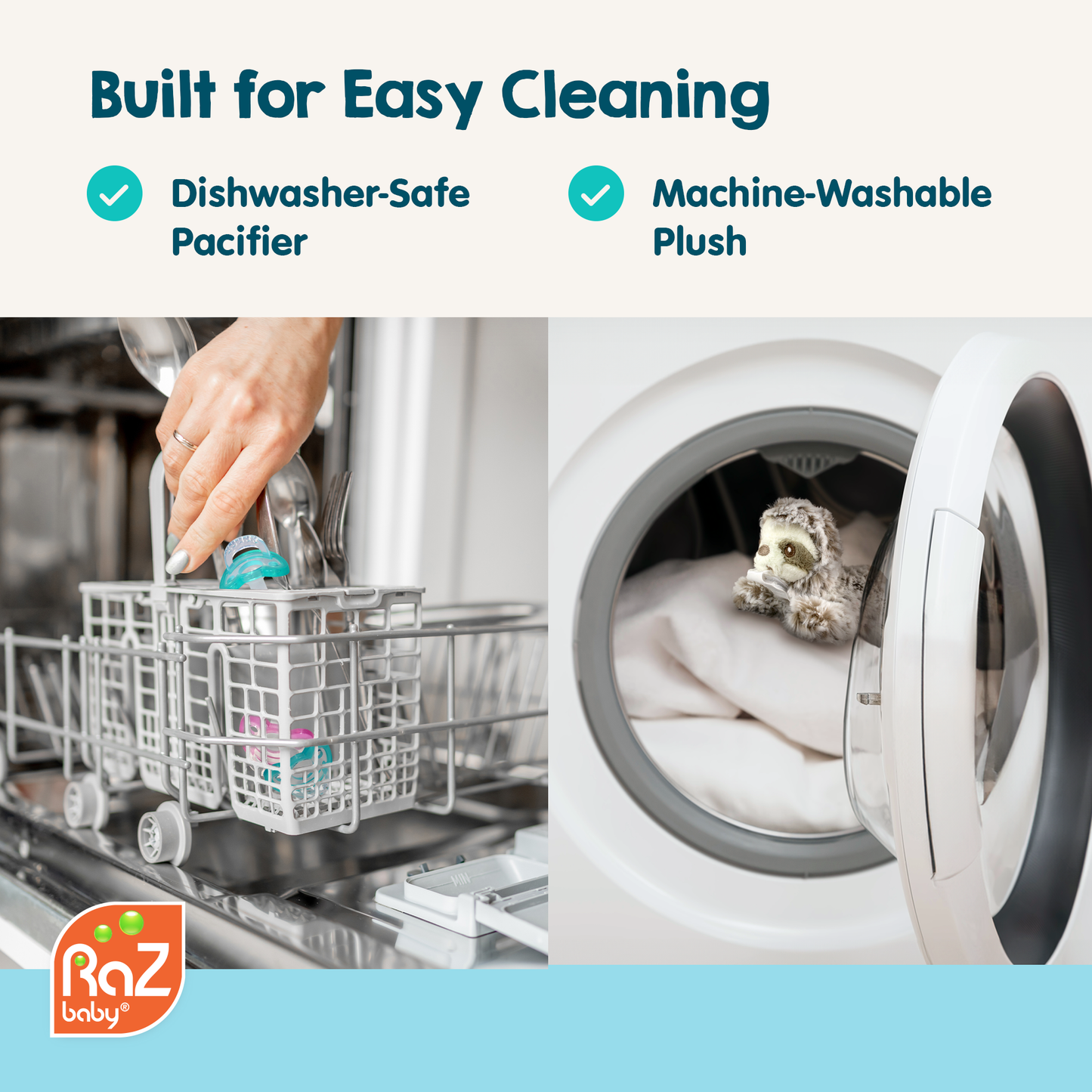 RaZbuddy Panky Panda Paci/Teether Holder