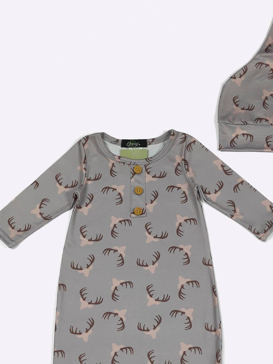 Antler Baby Knotted Gown