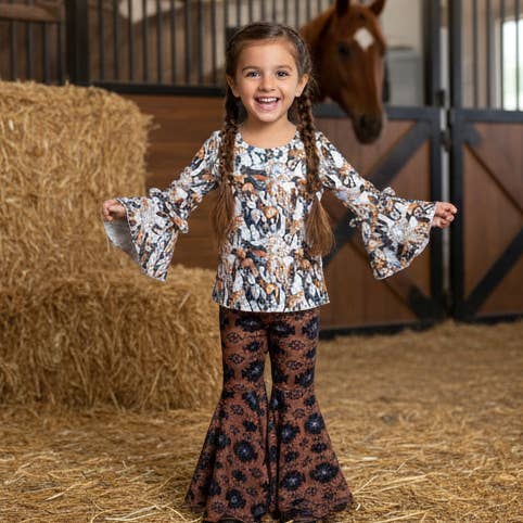 Horse Stampede 2-piece set Top and Pants