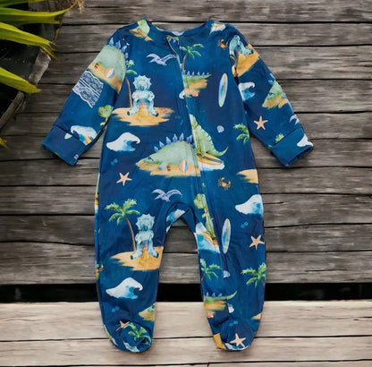 Dino beach romper