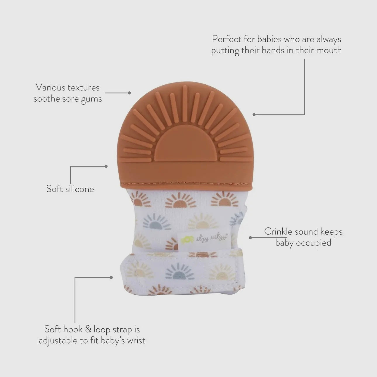 Itzy Mitt™ Silicone Teething Mitt