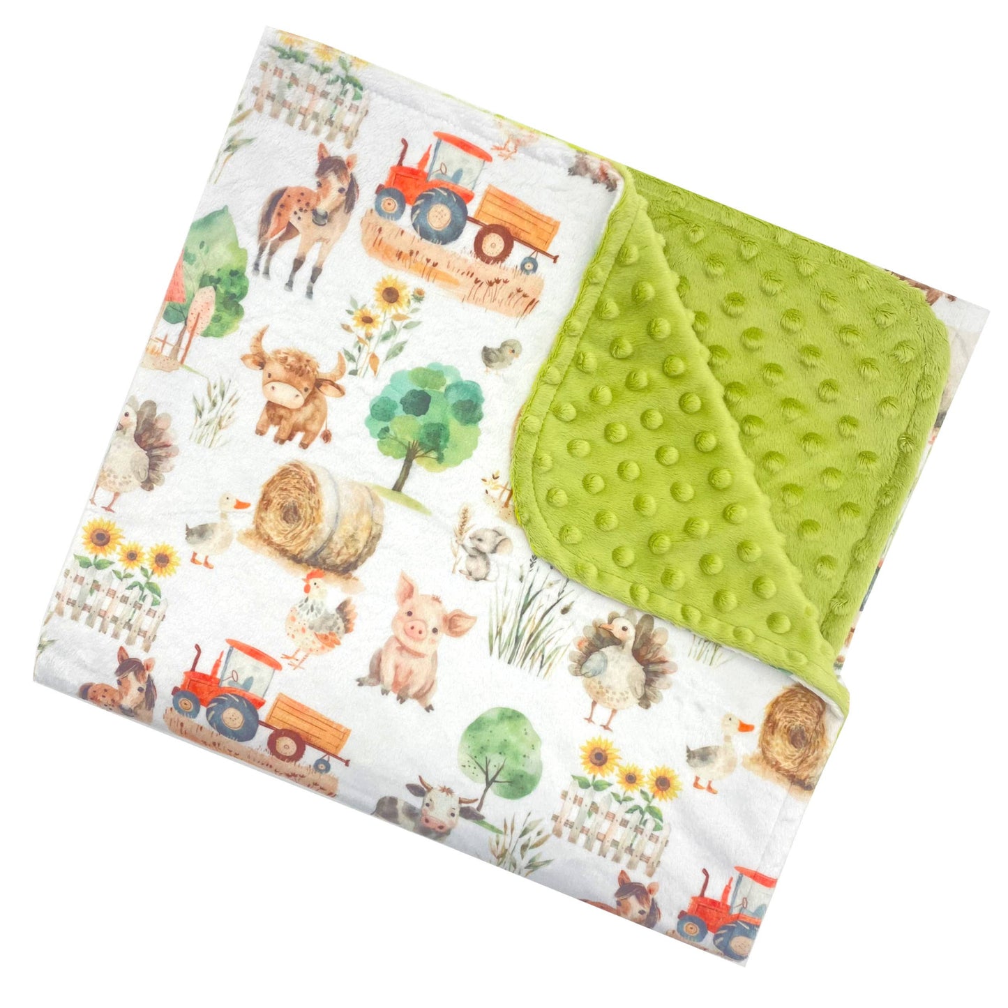 Farm Life- Baby & Toddler Minky Blanket