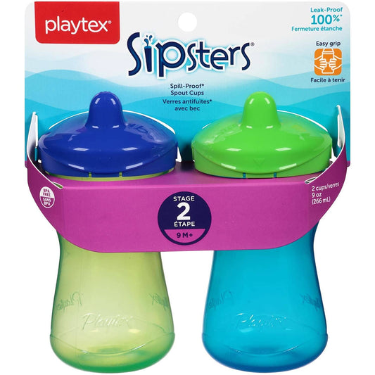 Playtex® Stage 2 Hard Spout Cup  - 2 Pack - Green & Blue
