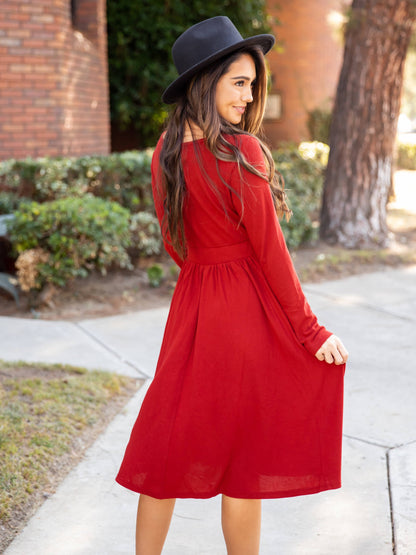 Long Sleeve Isla Wrap Dress