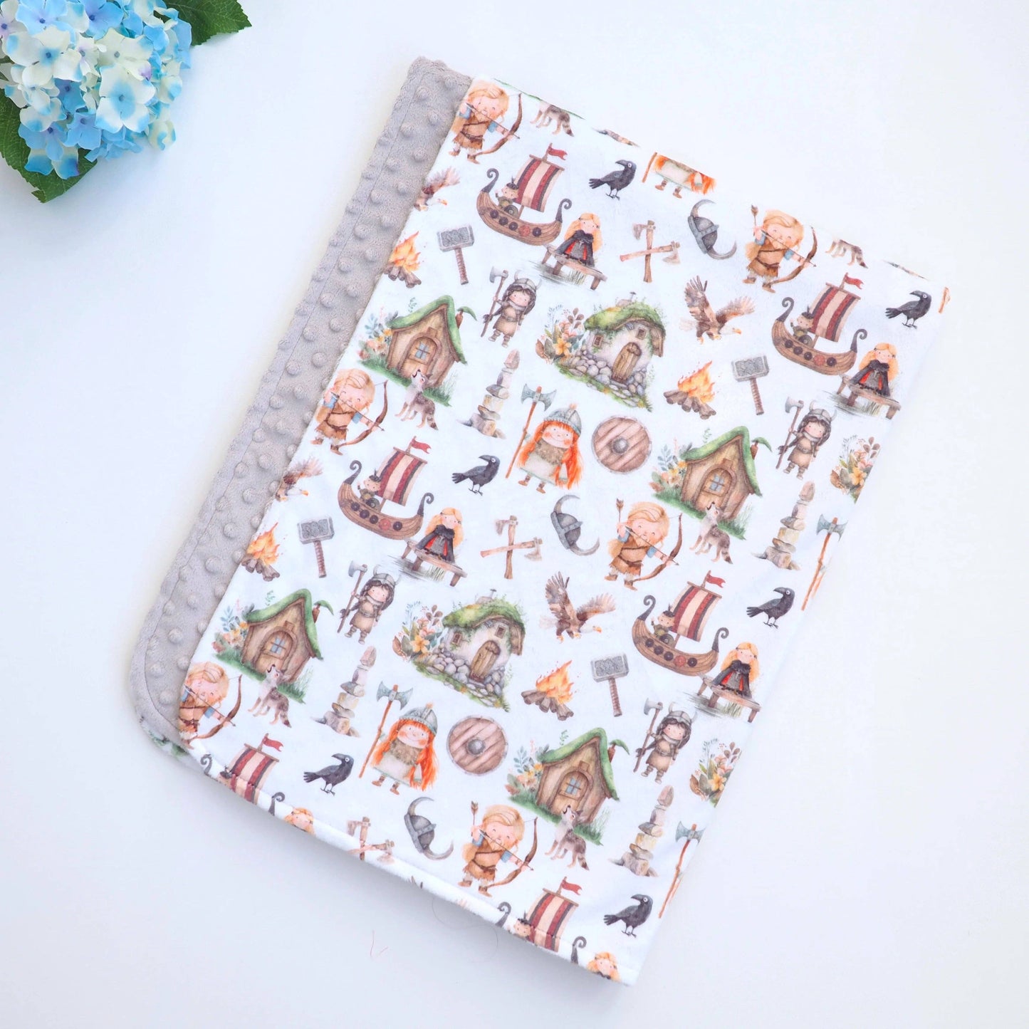 Vikings- Baby & Toddler Minky Blanket