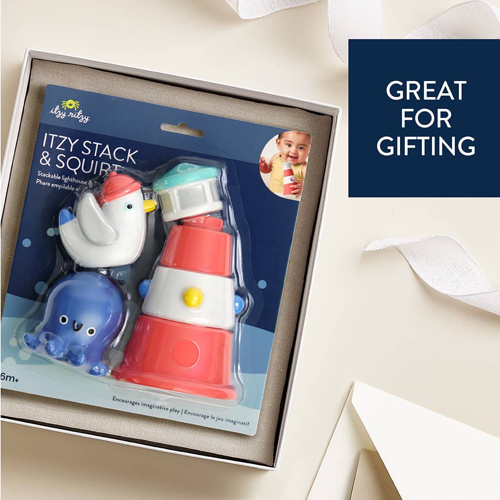 Itzy Stack & Squirt™ Bath + Water Toy