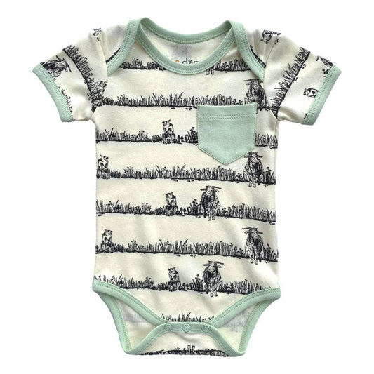 Organic Cotton Short Sleeve Bodysuit - Billie & Kid