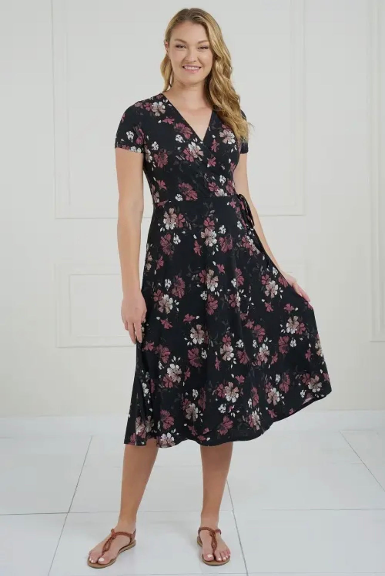 Floral Wrap Dress