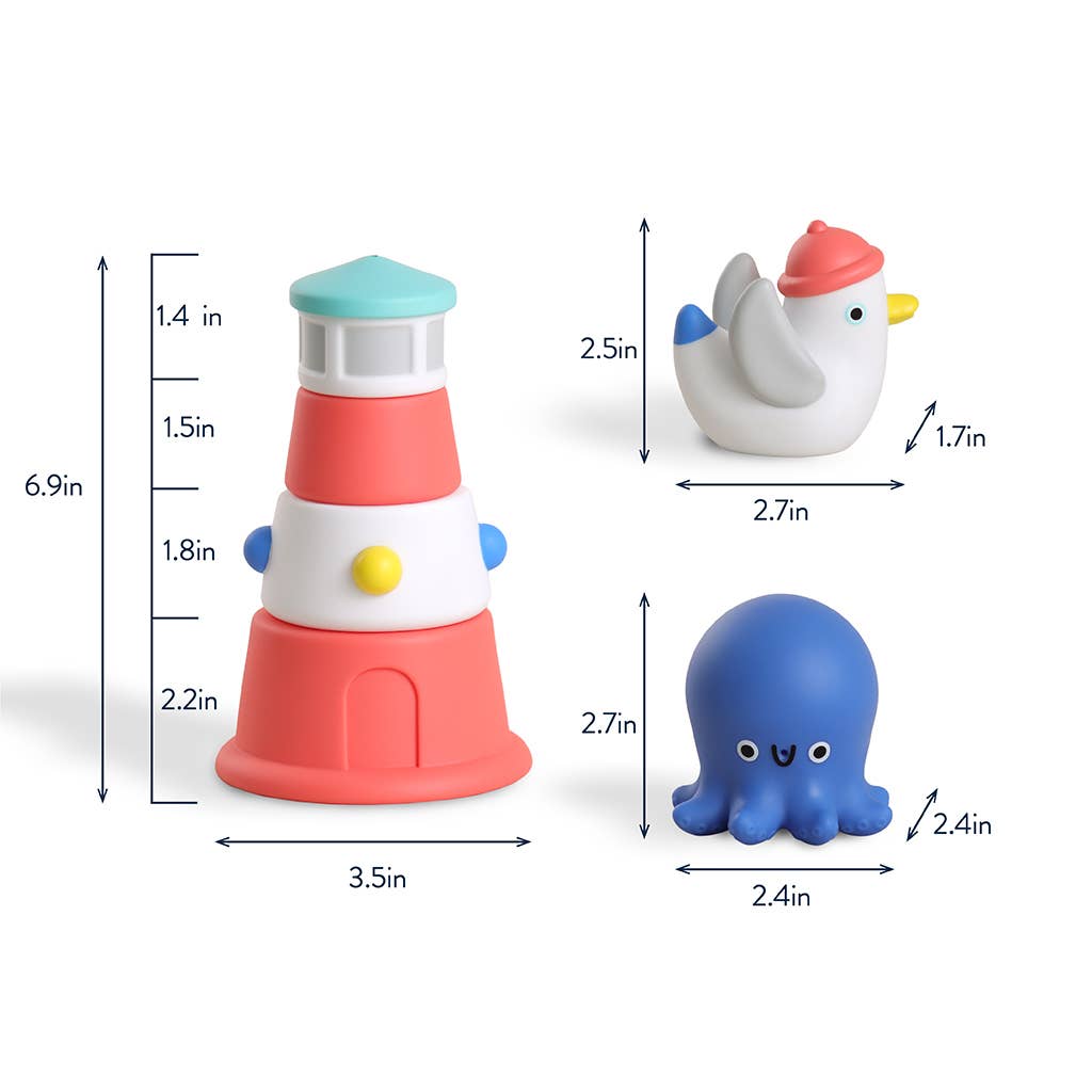 Itzy Stack & Squirt™ Bath + Water Toy