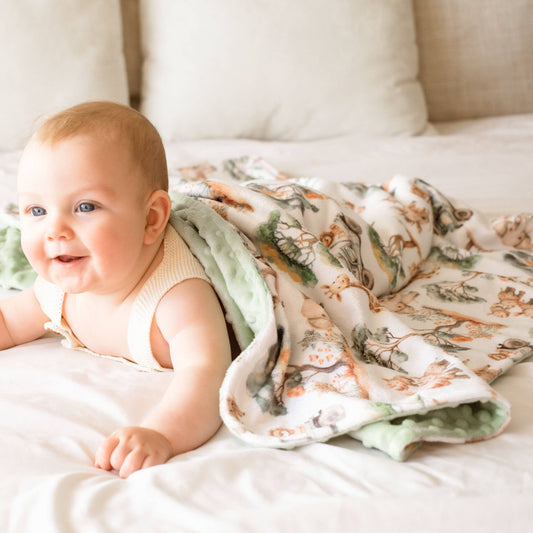 Baby & Toddler Minky Blanket - Safari Adventure