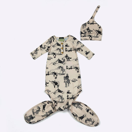 Frontier Baby Knotted Gown