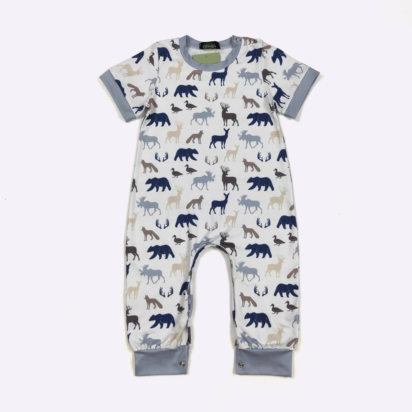 Woodland Silhouette Boy Romper