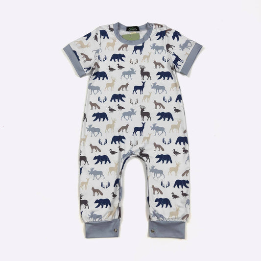 Woodland Silhouette Boy Romper