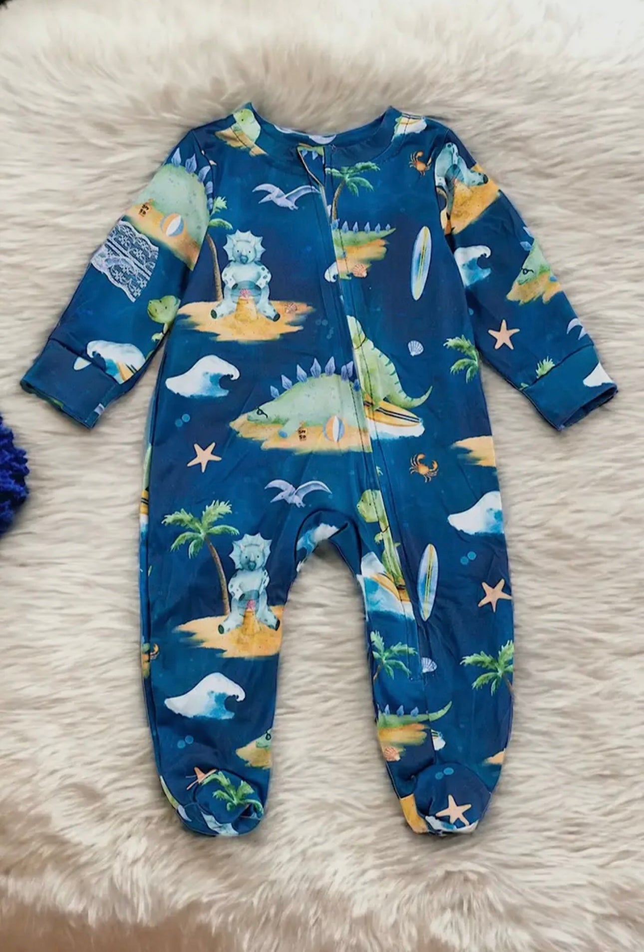 Dino beach romper