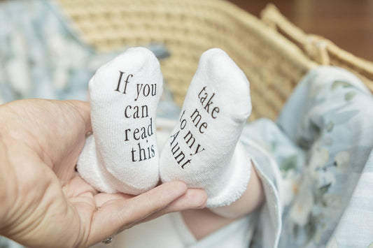 Take Me to My Aunt Baby Socks