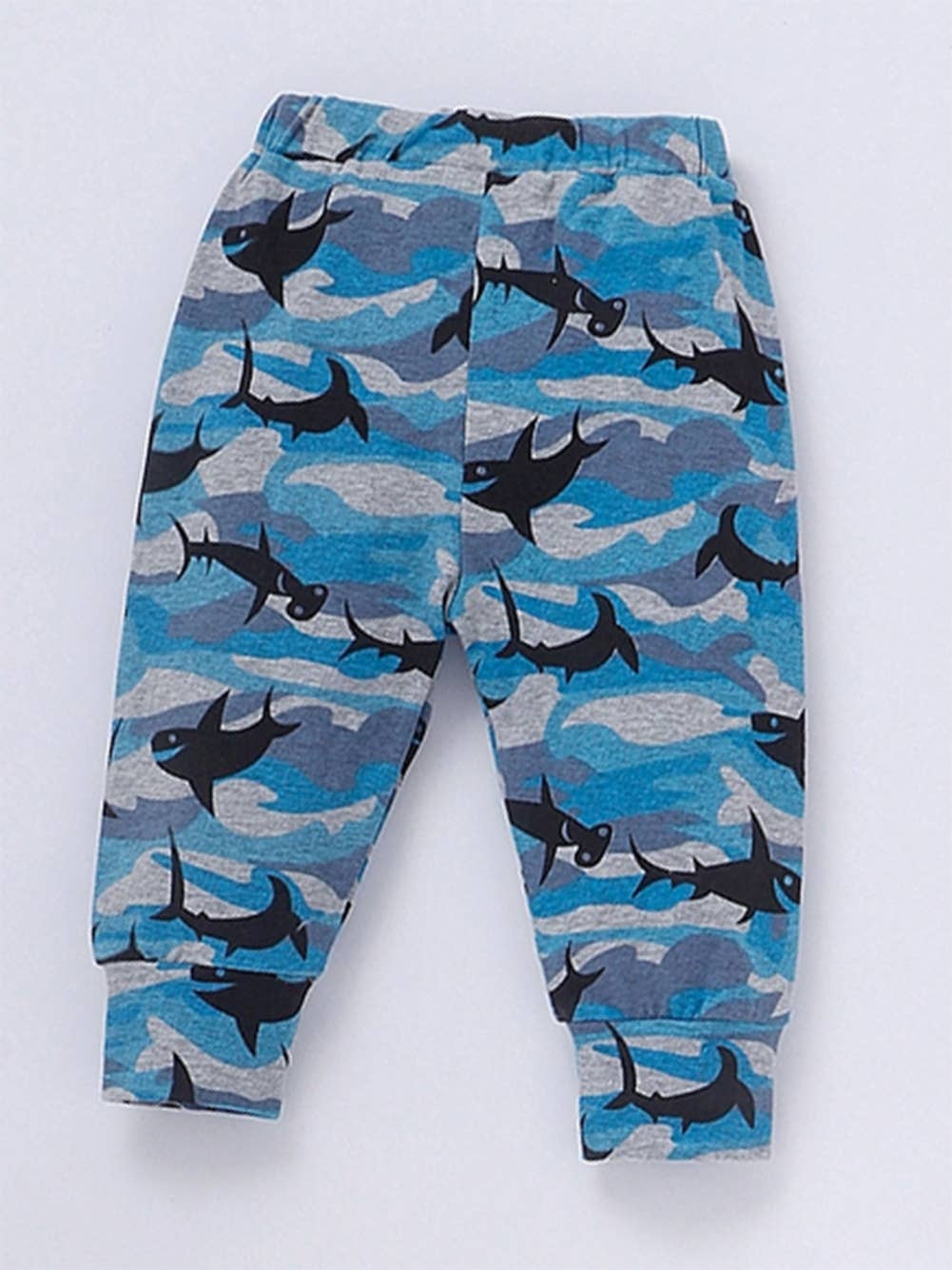 Grey Blue Shark Baby Hoodie & Pants