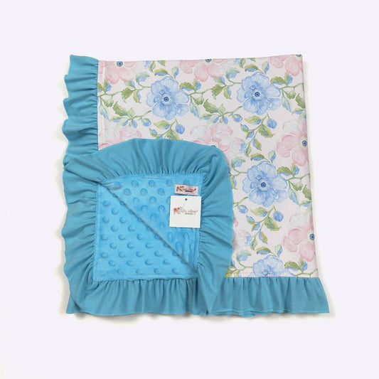 Lightweight Cotton Candy Poppy Blanket