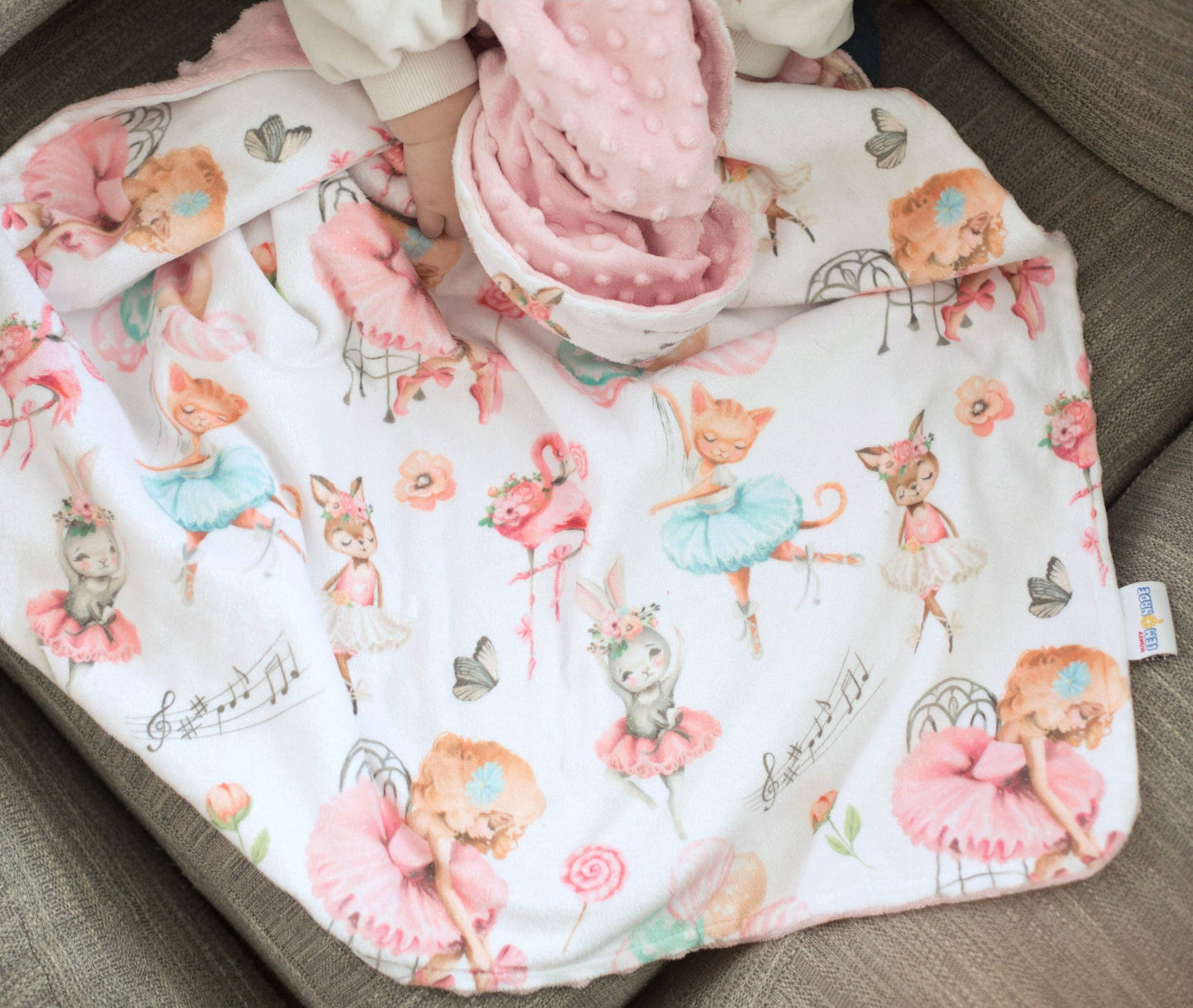 Ballerinas- Baby & Toddler Minky Blanket