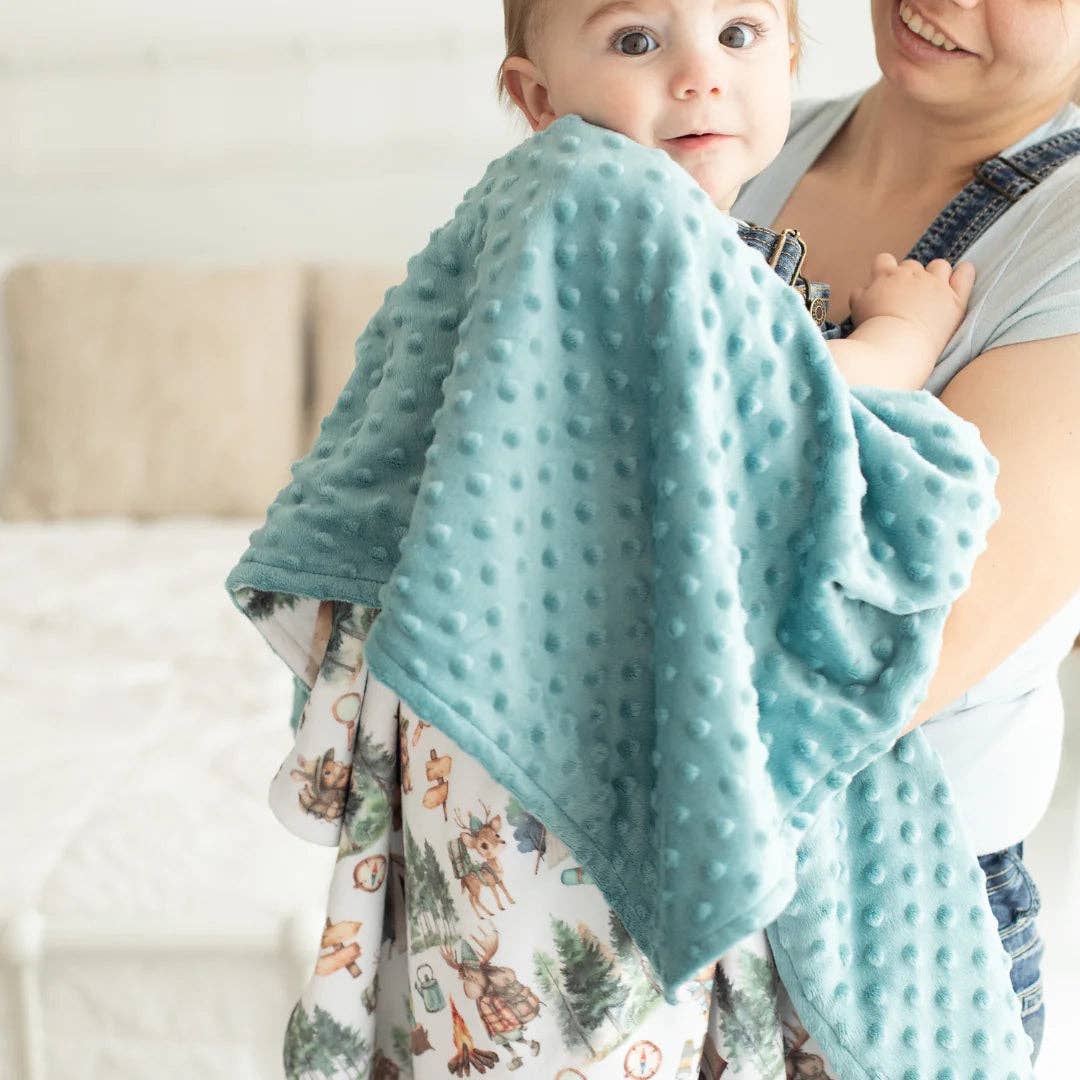 Let's Go Camping- Baby & Toddler Minky Blanket