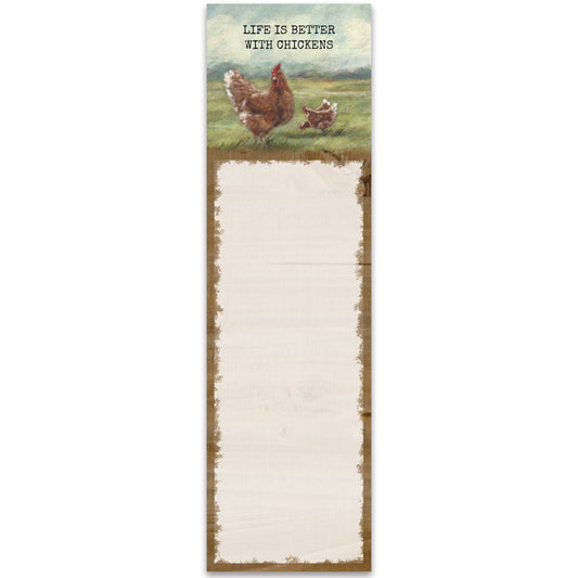 Better With Chickens List Pad