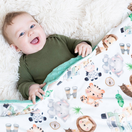 Safari- Baby & Toddler Minky Blanket