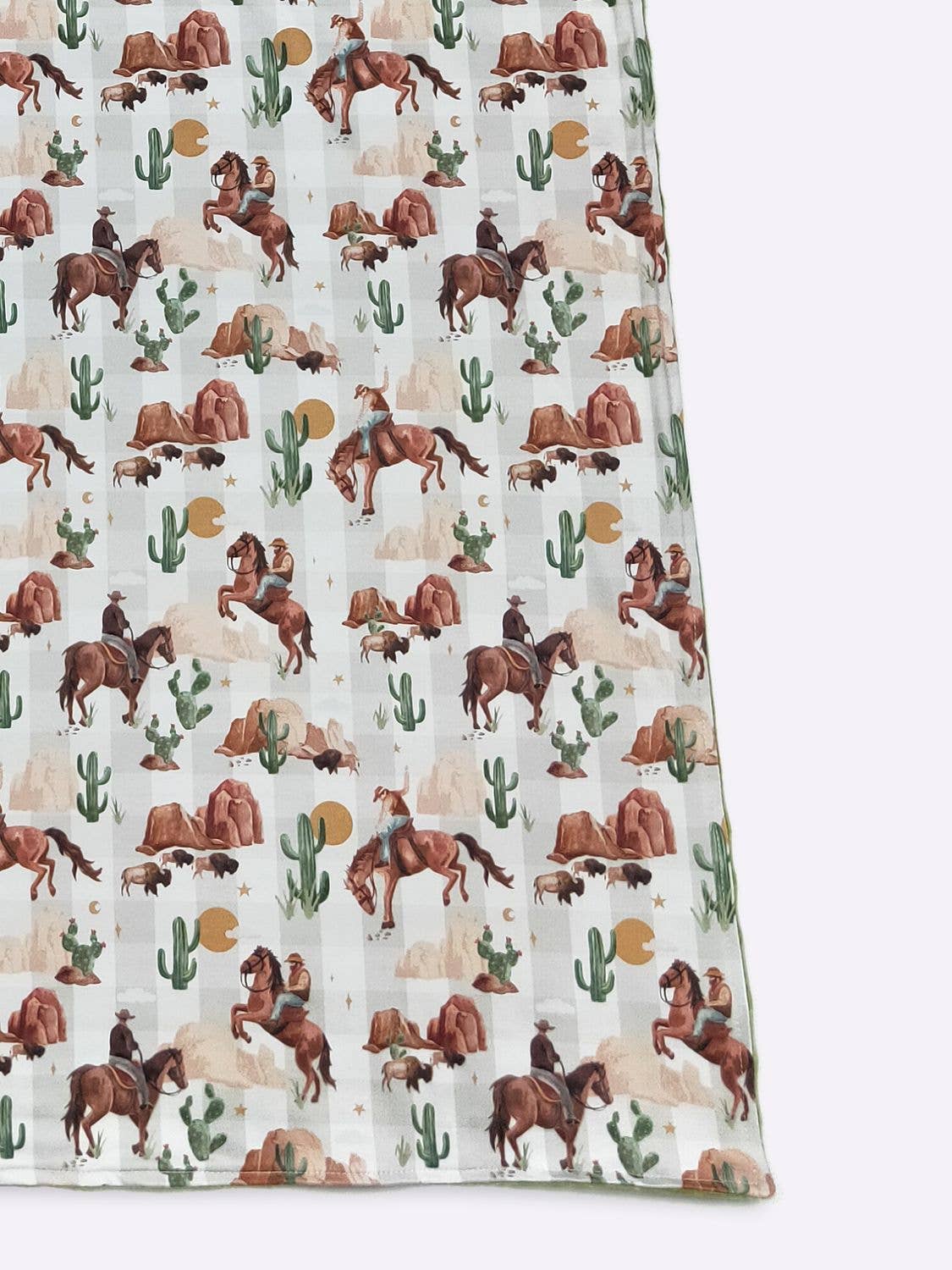 Lightweight Plaid Western Blanket