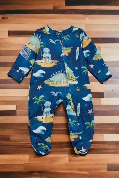 Dino beach romper