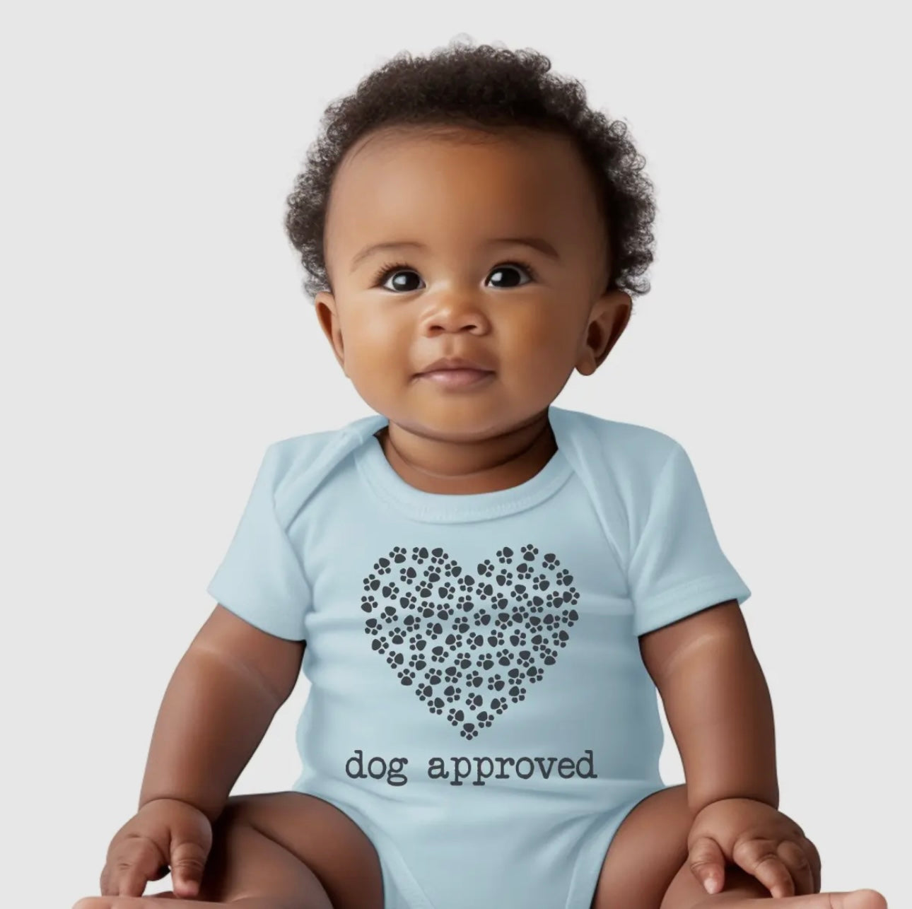 Dog Approved Paw Print Heart Bodysuit