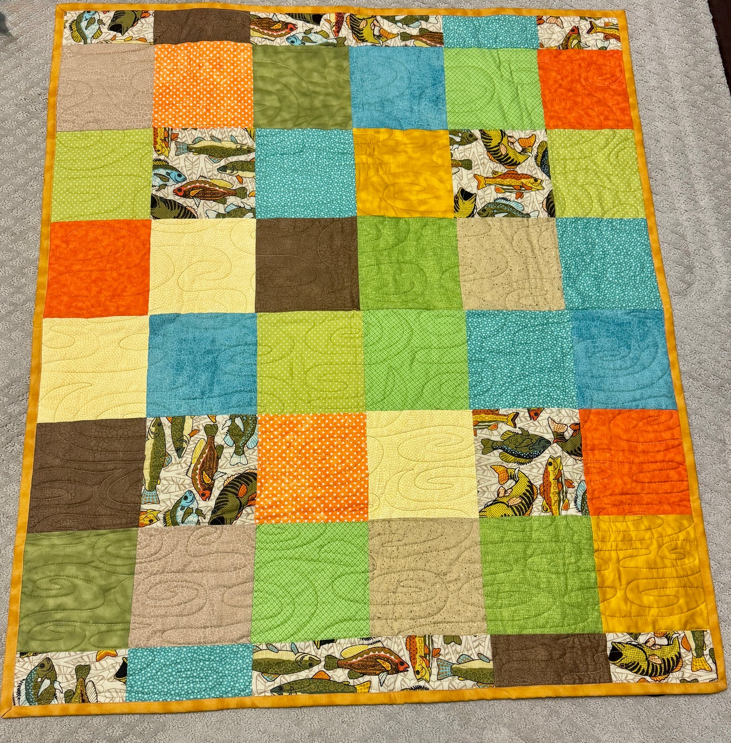 Baby quilt 36” x 42”