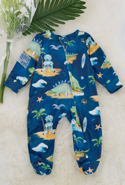 Dino beach romper