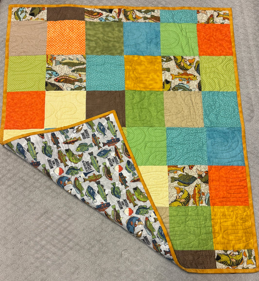Baby quilt 36” x 42”