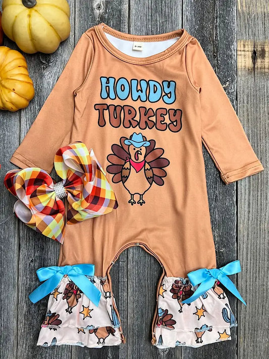 Howdy Turkey Thanksgiving Baby
Romper
