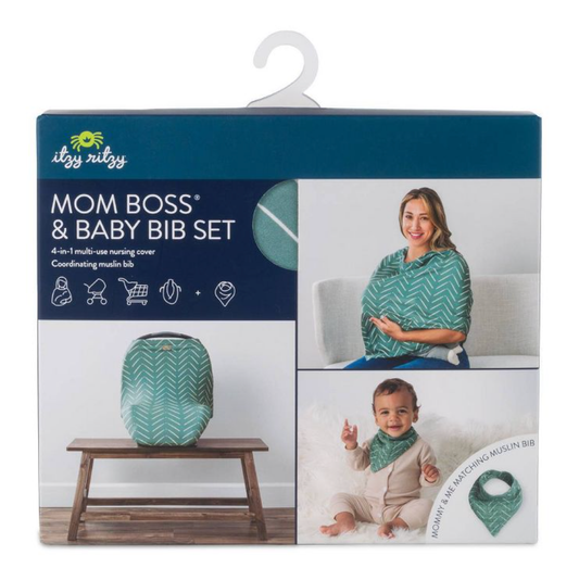 Mom Boss™ & Baby Bib Set