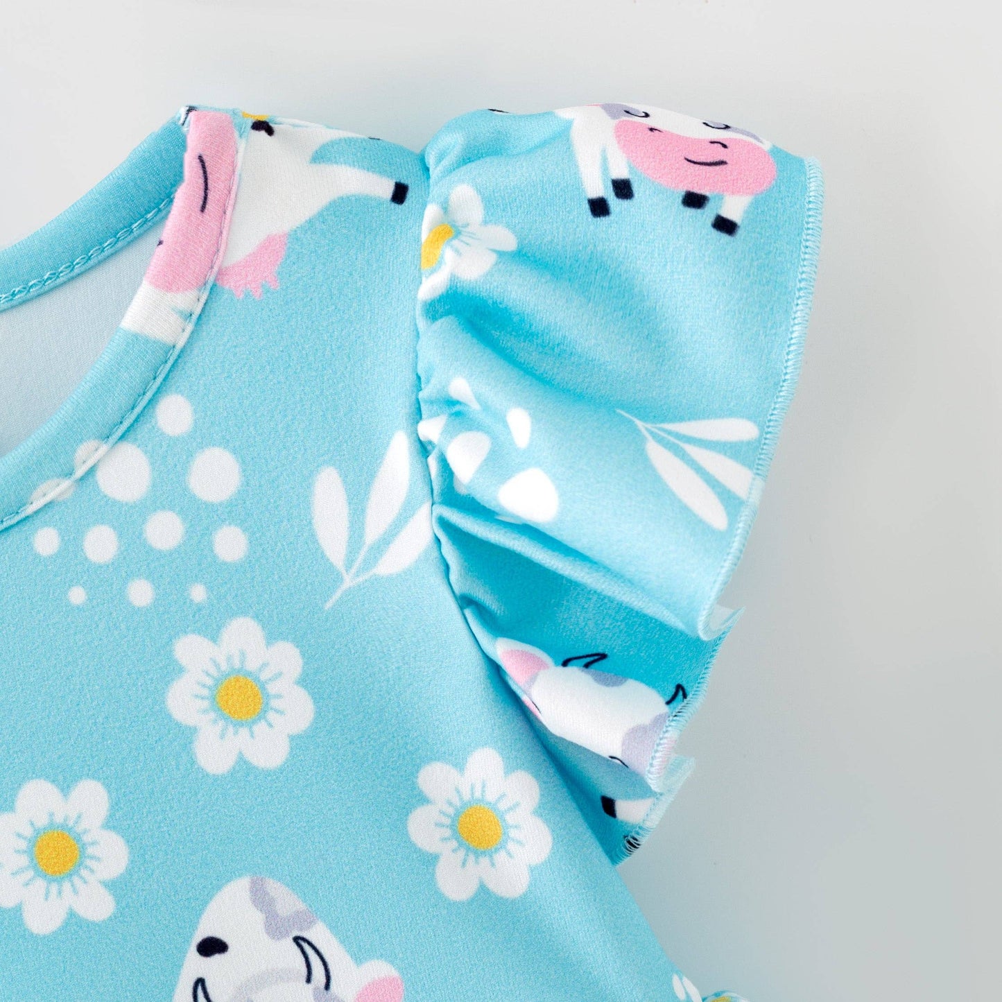 Blue Cow Romper