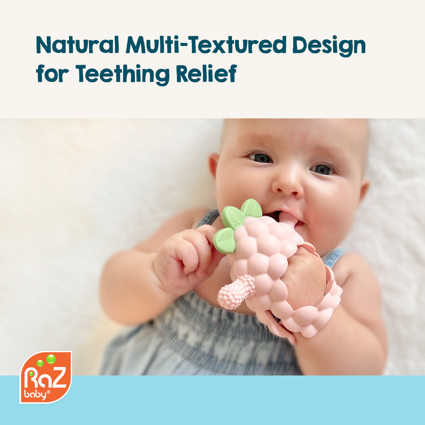 RaZberry Grip Teething Toy - Blue