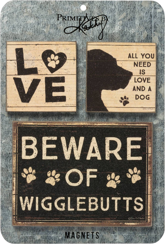 All You Need Is Love And A Dog Magnet Set