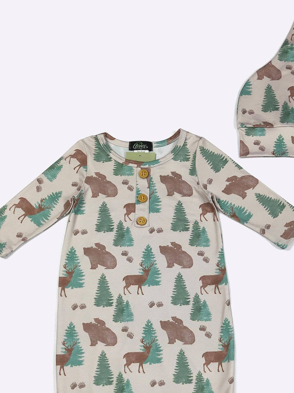 Woods Baby Knotted Gown