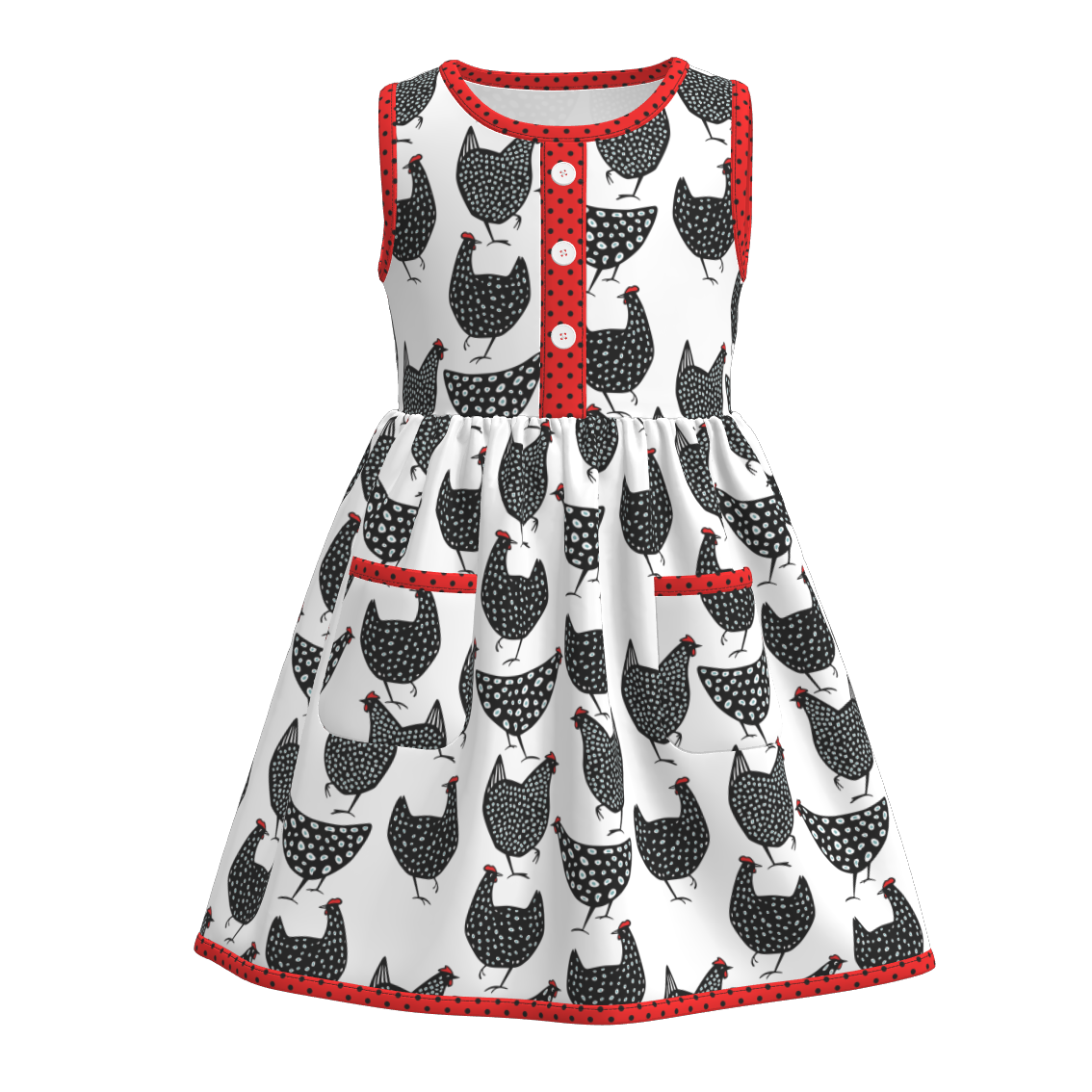 Sleeveless Dress Count your Chickens
