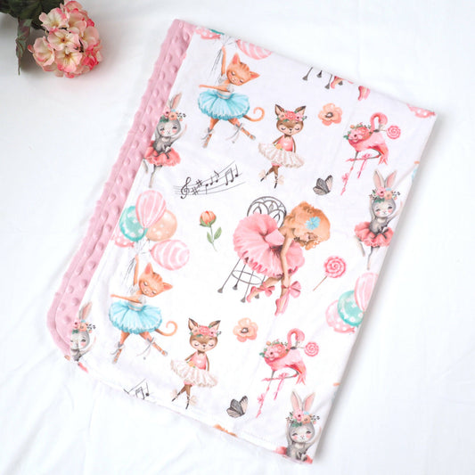 Ballerinas- Baby & Toddler Minky Blanket
