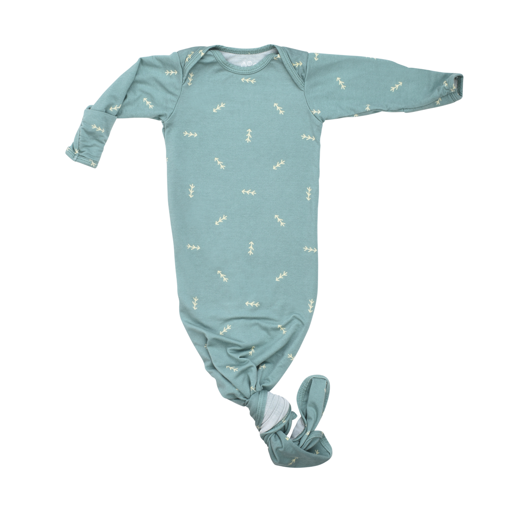 Arrow Print Knotted Baby Gown