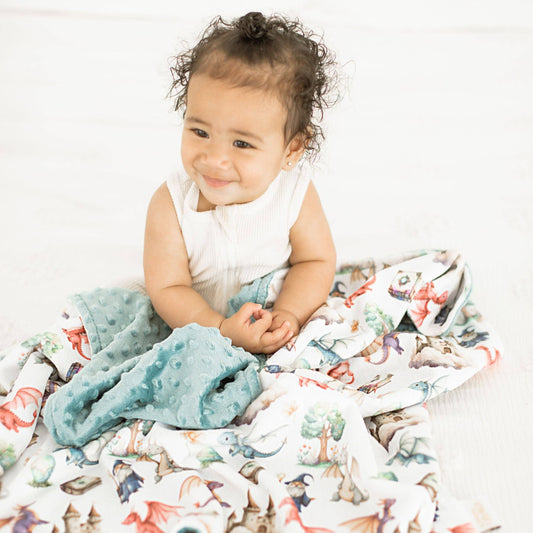 Dragon's Kingdom- Baby & Toddler Minky Blanket