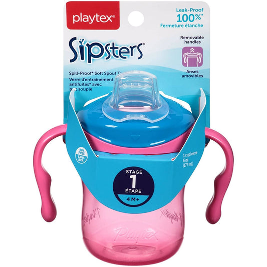 Playtex® Sipsters® Stage 1 Soft Spout 1 Pack - Pink