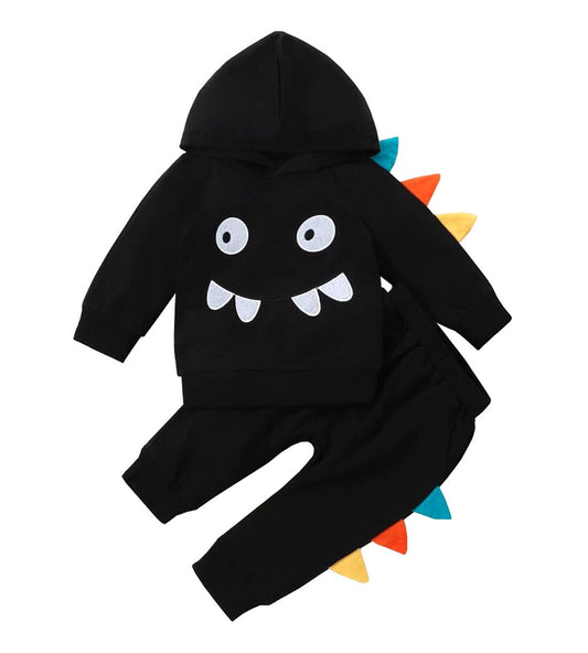 Black Monster Baby Hoodie & Pants