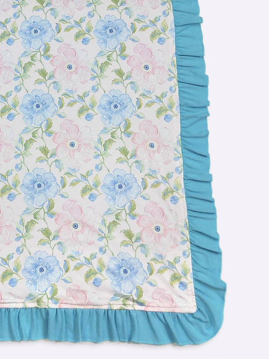 Lightweight Cotton Candy Poppy Blanket