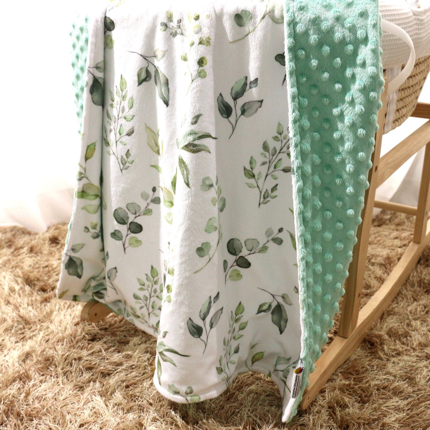 Eucalyptus Greenery- Baby & Toddler Minky Blanket
