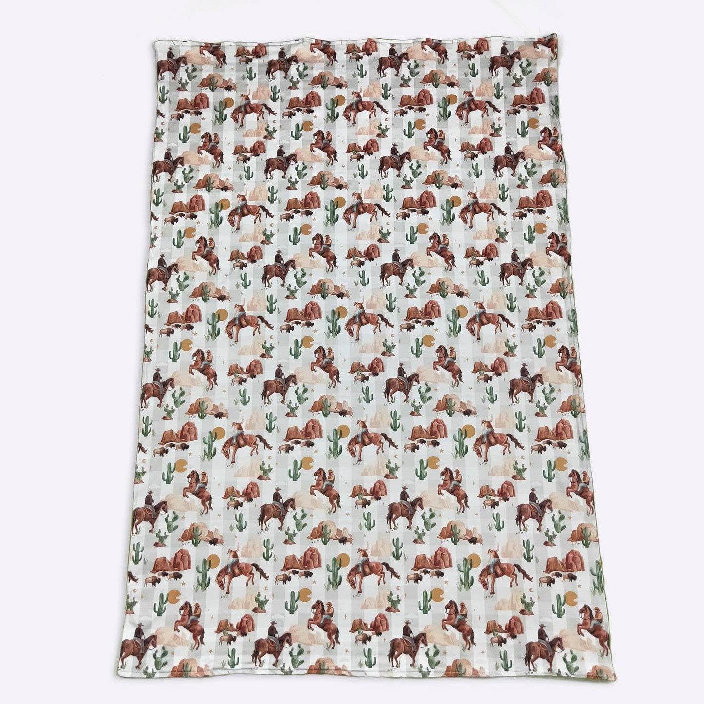 Lightweight Plaid Western Blanket
