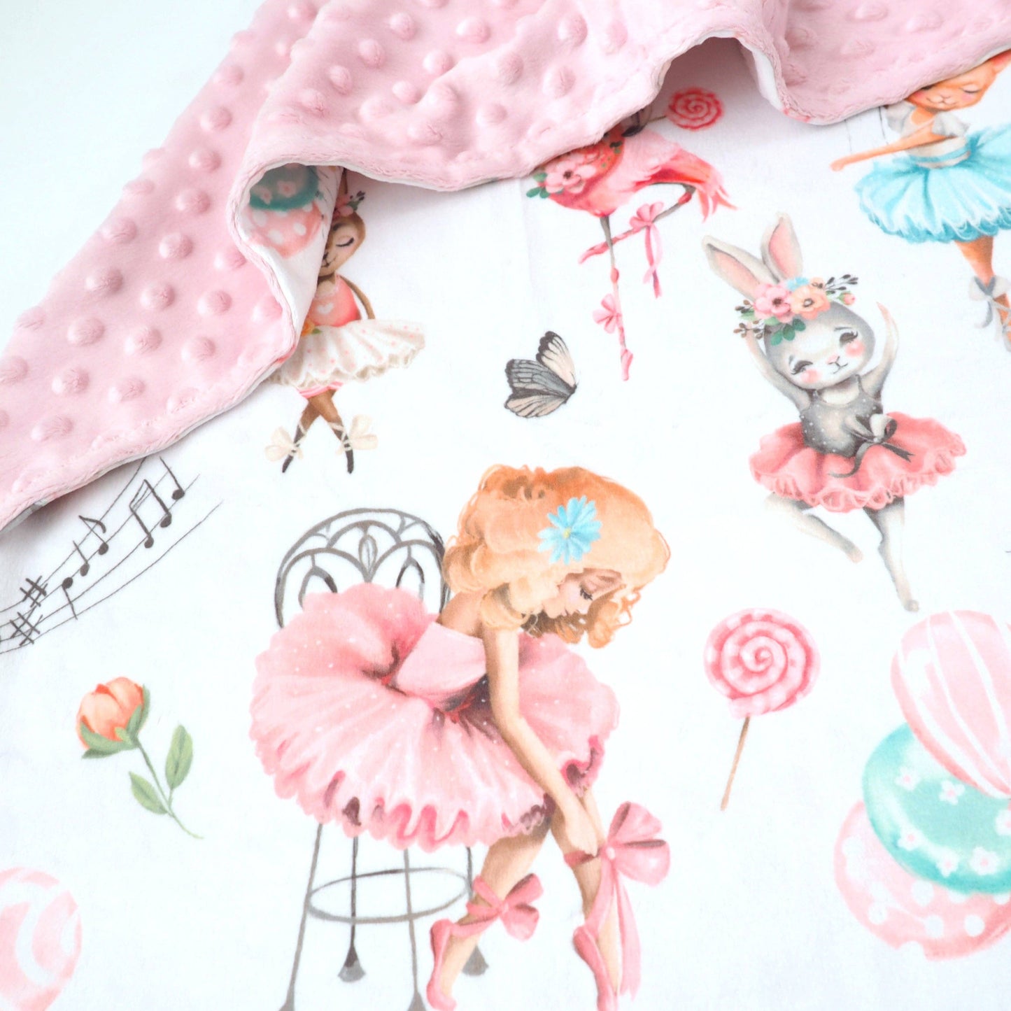 Ballerinas- Baby & Toddler Minky Blanket