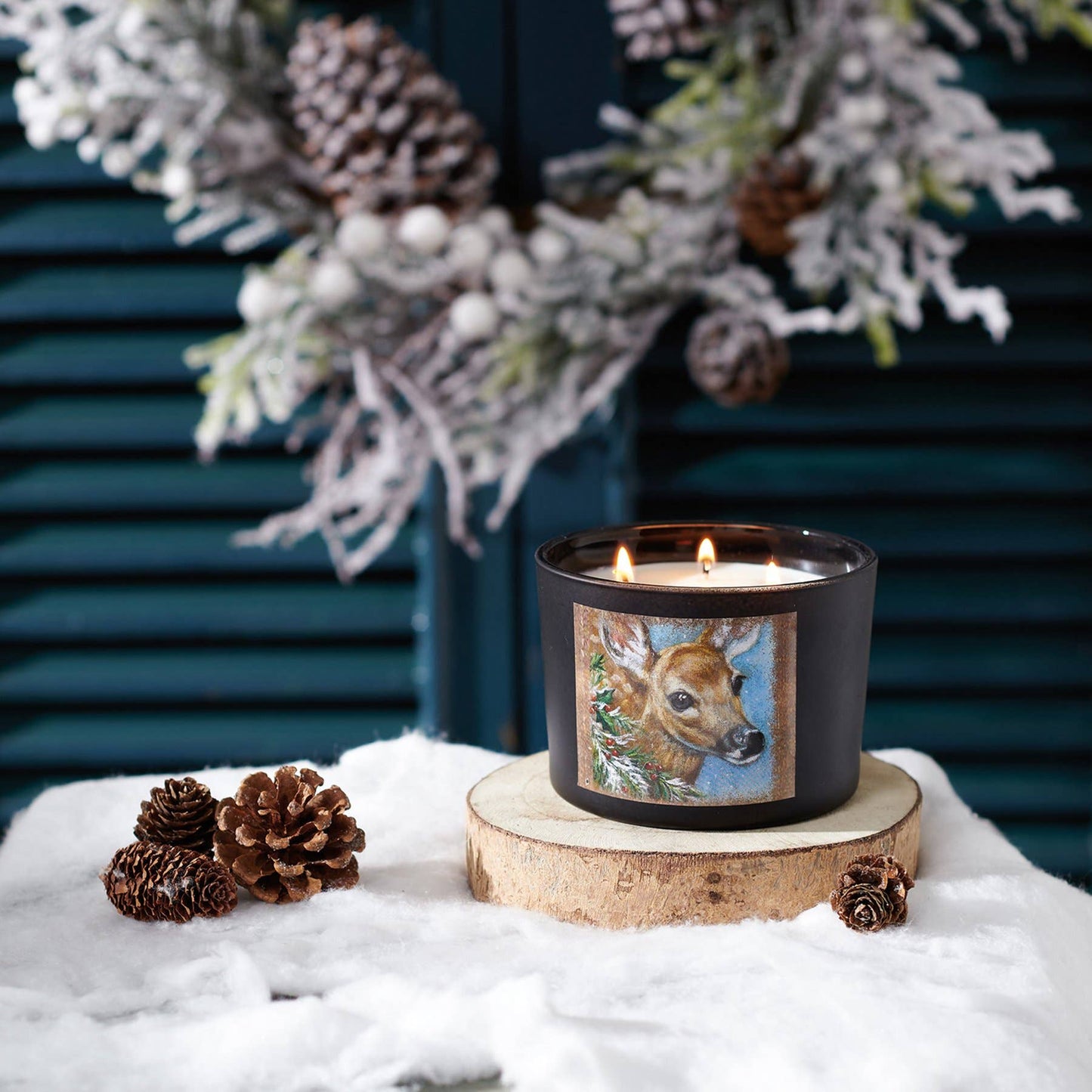 Woodland Deer Candle