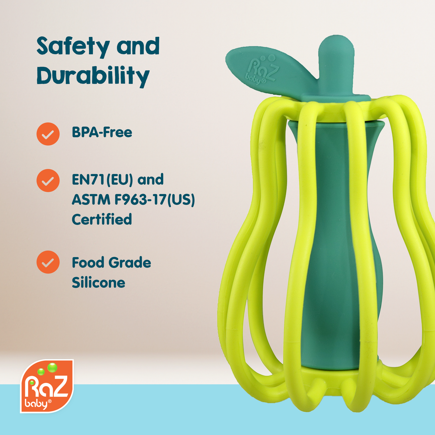 RaZ-Pear Teether & Rattle Toy