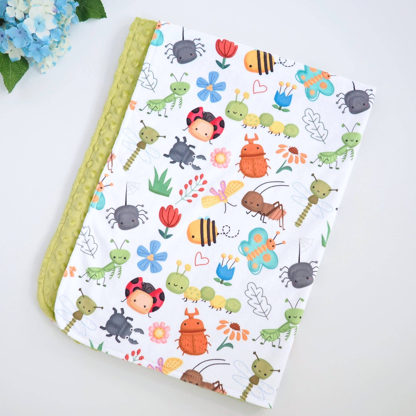 Bug Buddies- Baby & Toddler Minky Blanket